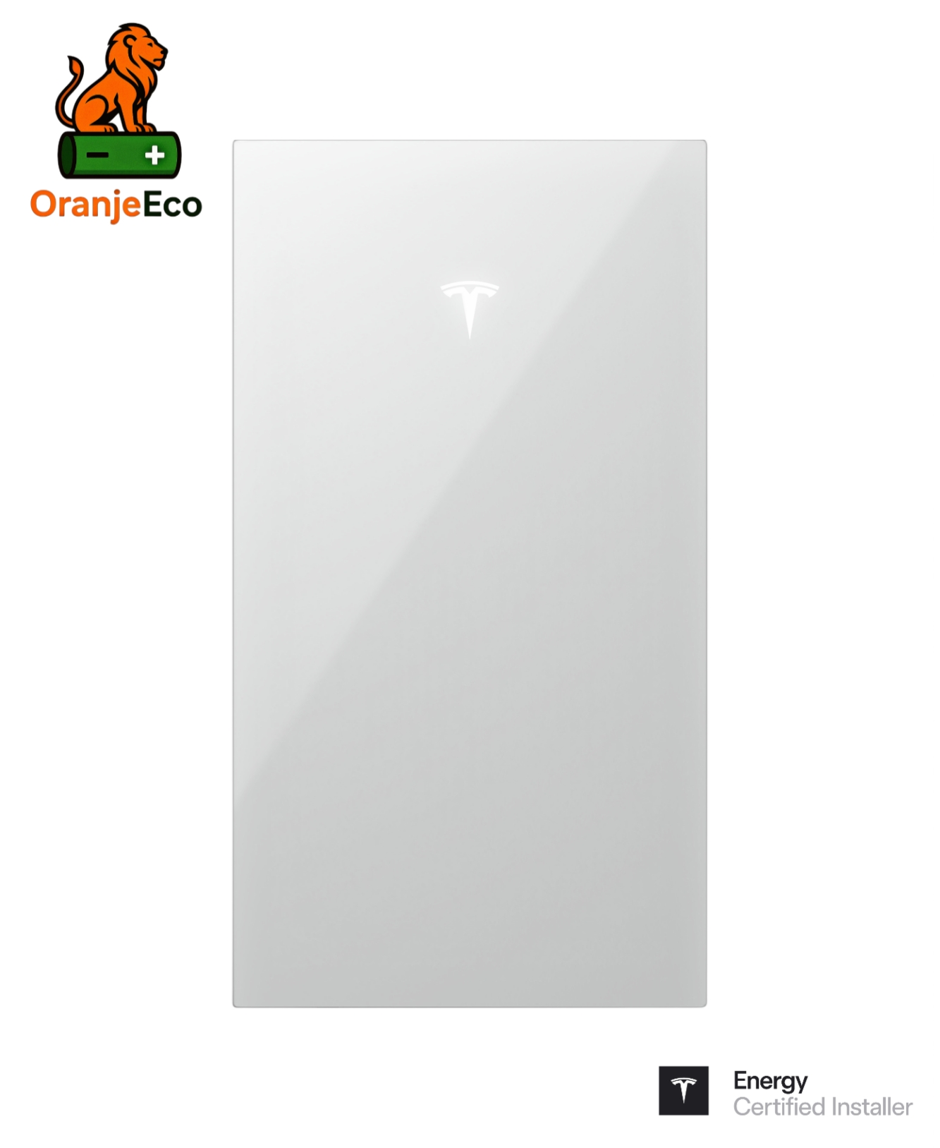 Tesla Powerwall opstelling bij Oranje-Eco